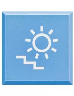 Diffuseur de lumière d'escalier bleu Bticino Axolute H4920lb